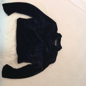 Armani blue velvet jacket